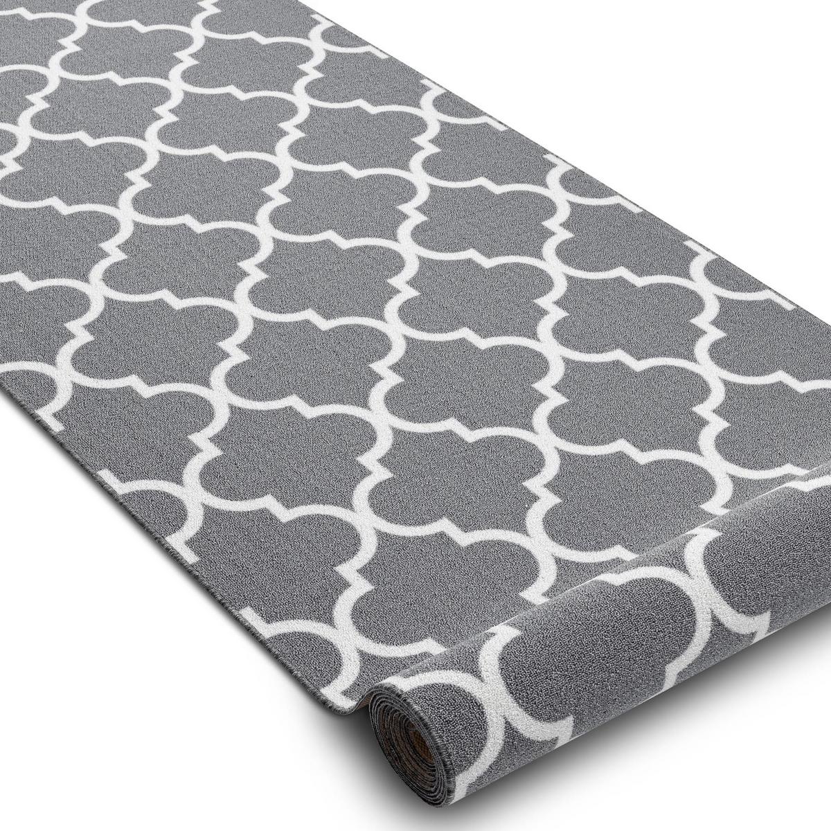 LÄUFER Antirutsch TRELLIS 120/190 cm - Grau, Textil (120/190cm) - rugsX