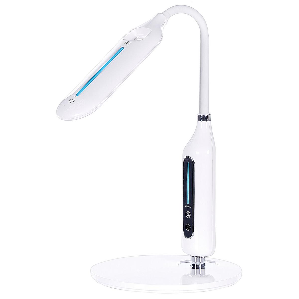 SCHREIBTISCHLAMPE Cygnus 18/21/38 cm - Weiß, Kunststoff (18/21/38cm) - Beliani