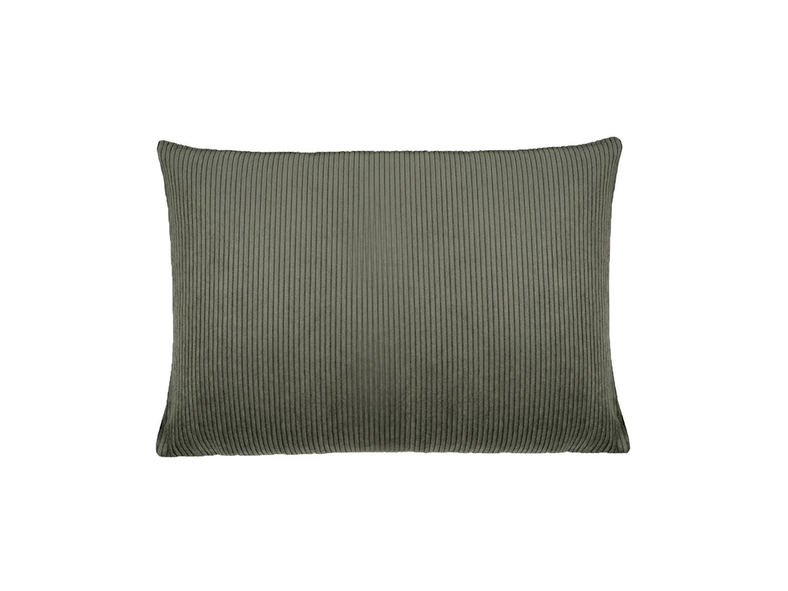 KISSENHÜLLE HYggelig No.1 stein-grau Cord-Samt 25/35 cm - Grau, Textil (25/35cm) - beties Heimtextil