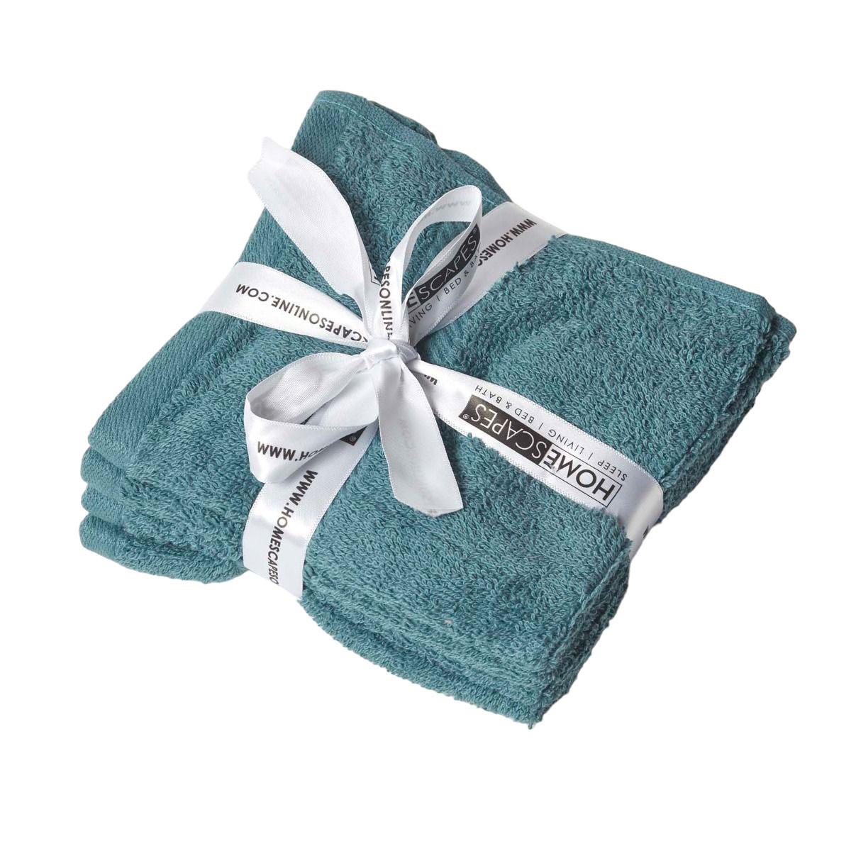 HANDTUCH Comfort petrol - Petrol, Textil (50/90cm) - Homescapes