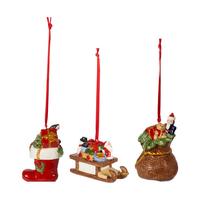 ORNAMENTE GESCHENKE Nostalgic Ornaments bunt 3-tlg. - Multicolor, Keramik (2/2/2cm) - Villeroy & Boch