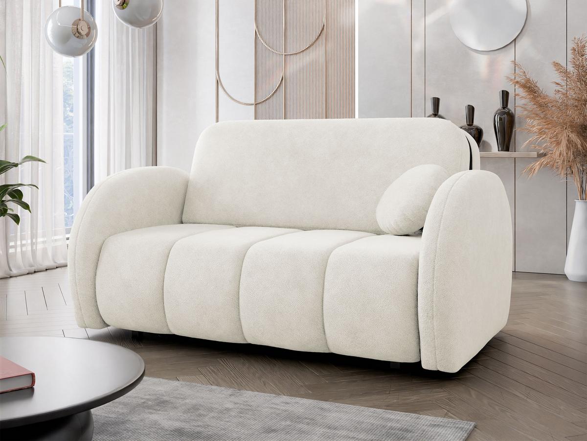 SCHLAFSOFA Viva Comfy III - Creme/Schwarz, Holz/Textil (152/85/103cm) - MIRJAN24