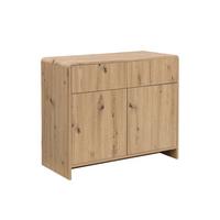 SIDEBOARD CALELLA, MDF, in Eichenoptik, 88 x 40 x 76 cm - Hellbraun/Braun, Holzwerkstoff (88/76/40cm) - KADIMA DESIGN