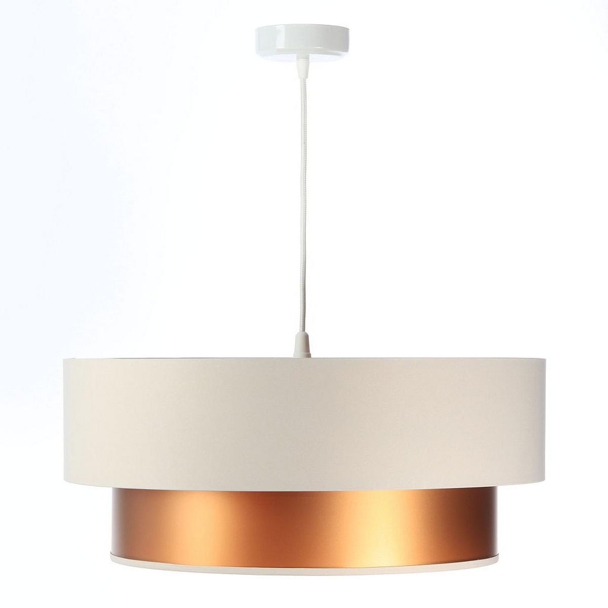 HÄNGELEUCHTE Kupfer 60/20 cm - Beige/Kupferfarben, Kunststoff (60/1/20cm) - ONZENO