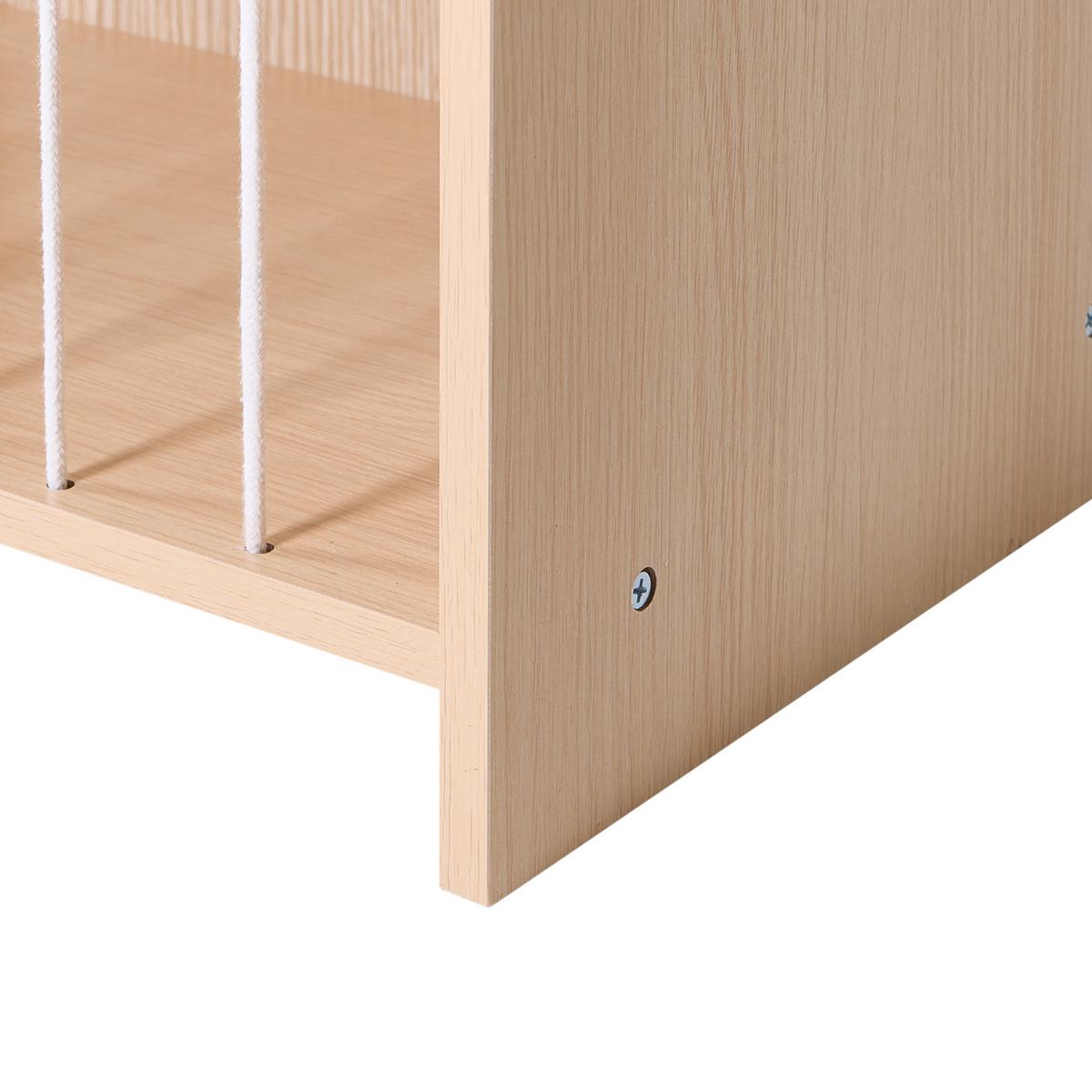 REGAL mit 3 Ebenen 105 cm Hellbraun Lackey - Hellbraun/Braun, Holzwerkstoff (80/105/30cm) - Beliani