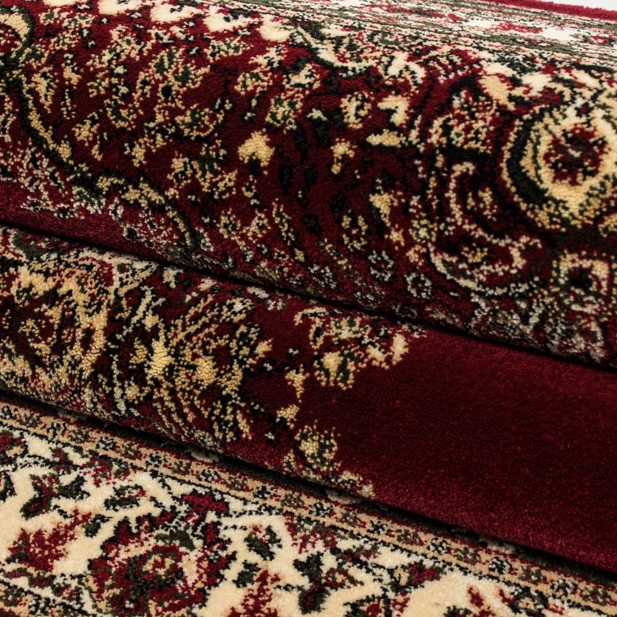 TEPPICH Kurzflor TANNHEIM in Rot, orientalisch, Florhöhe 12 mm, 80 x 150 cm - Rot, Textil (150/80cm) - KADIMA DESIGN