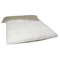 WENDE-BETTDECKENBEZUG Doubleface reines Leinen weiß/taupe 135/200 cm - Taupe/Weiß, Naturmaterialien (135/200cm) - beties Heimtextil