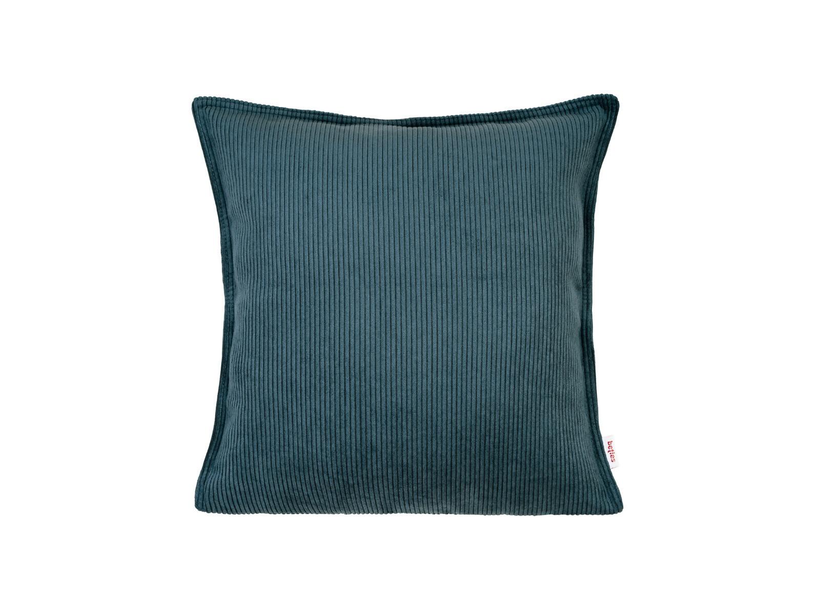 KISSENHÜLLE HYggelig No.1 nord-blau Cord-Samt 40/40 cm - Blau, Textil (40/40cm) - beties Heimtextil