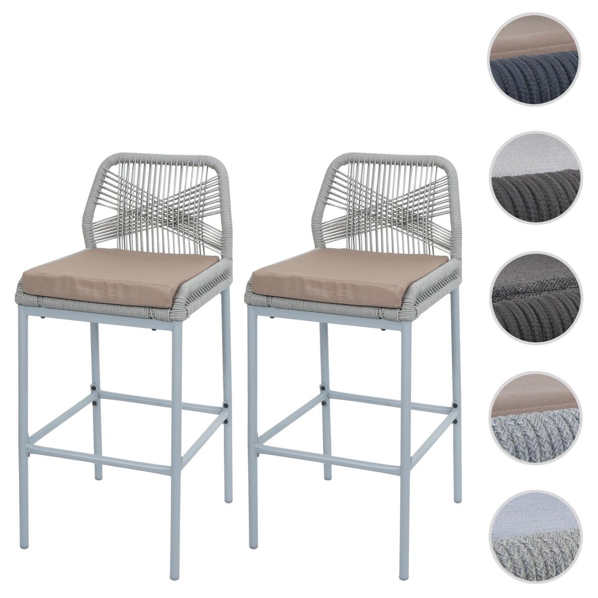 BARHOCKER Hellgrau, Taupe - Taupe/Hellgrau, Metall (45/101/52cm) - MCW