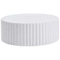 COUCHTISCH 117/117 cm Weiß Pozza - Weiß, Keramik (117/117/42cm) - Beliani