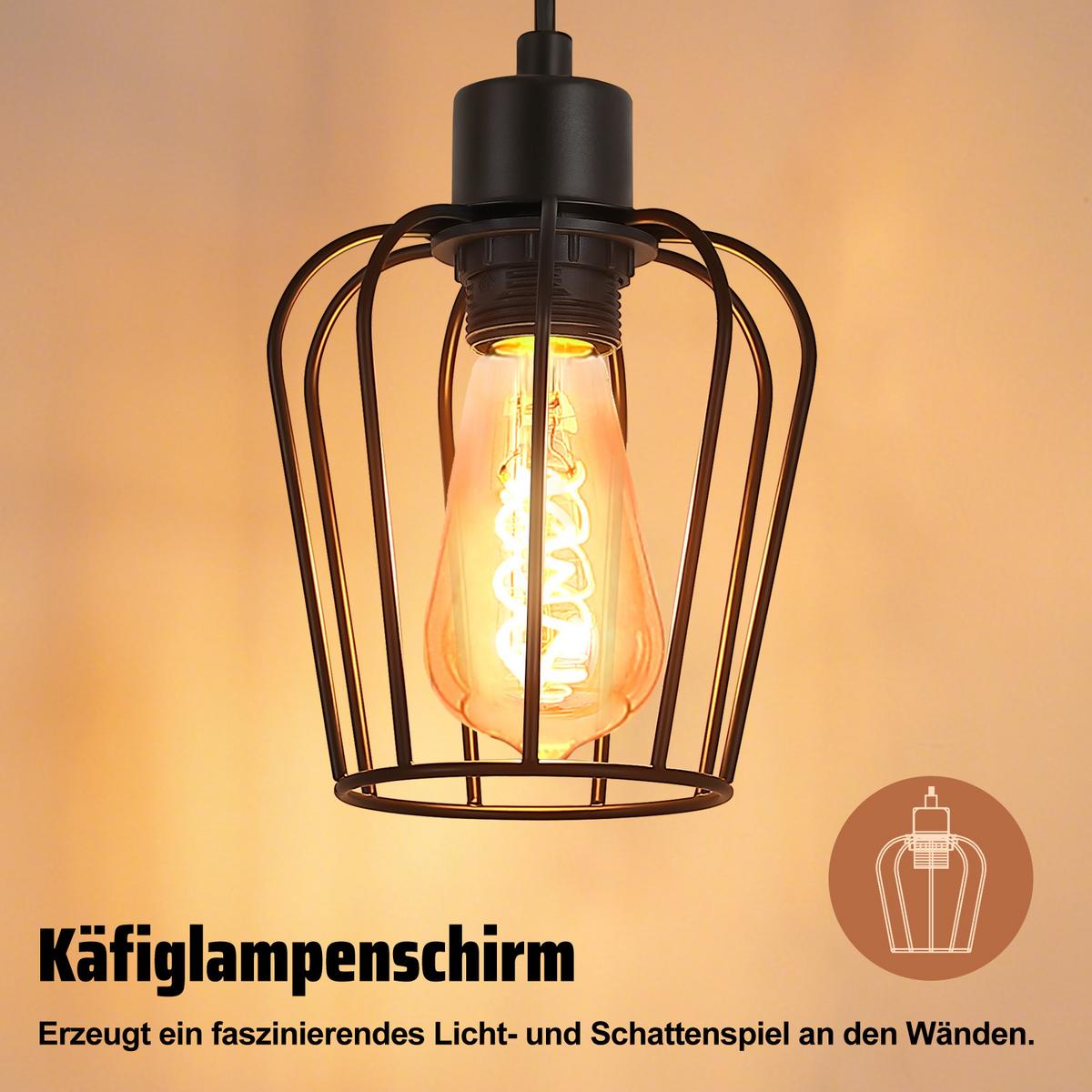 STEHLAMPE Telven 16/14/162 cm - Schwarz/Braun, Holz/Metall (16/14/162cm) - ZMH