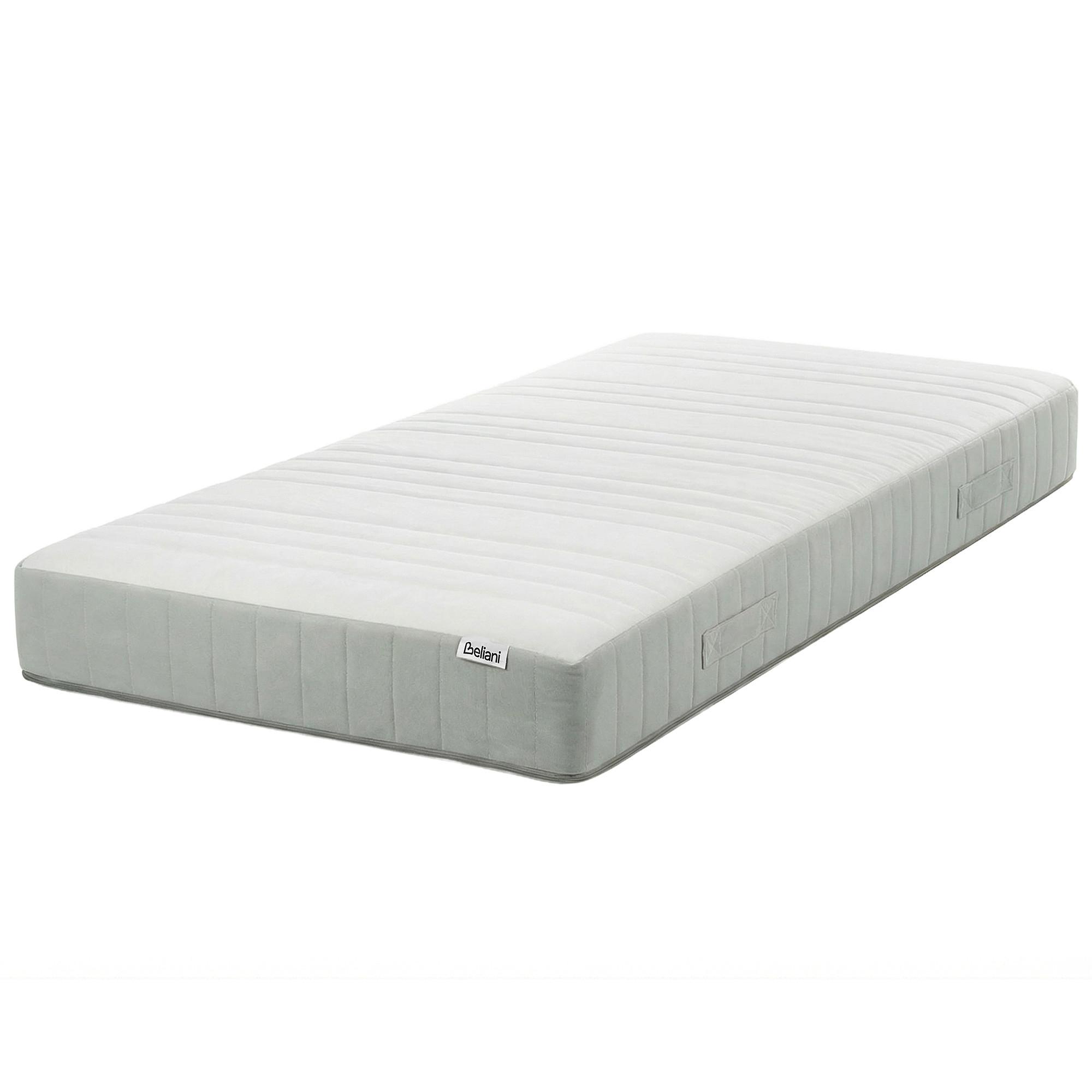 TASCHENFEDERKERNMATRATZE H2/3 Mittel 90/200 cm Roomy - Weiß, Textil (90/200cm) - Beliani