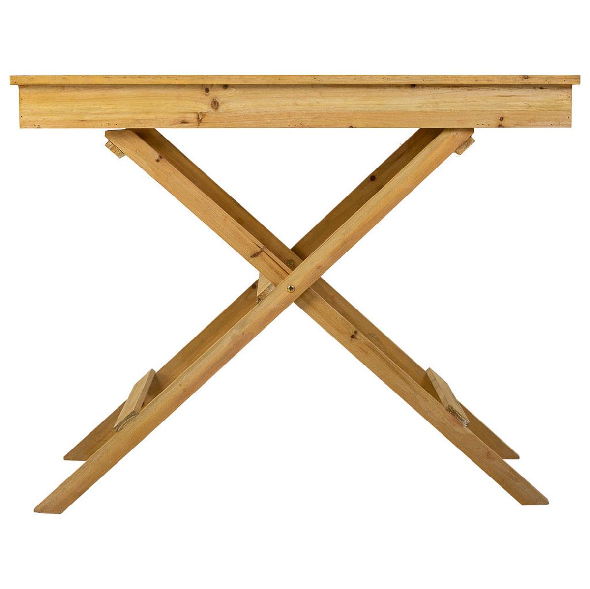 TISCH aus Holz, braun, 96x51x80cm - Braun, Holz (50.5/95.5/79.5cm) - Wanderlust
