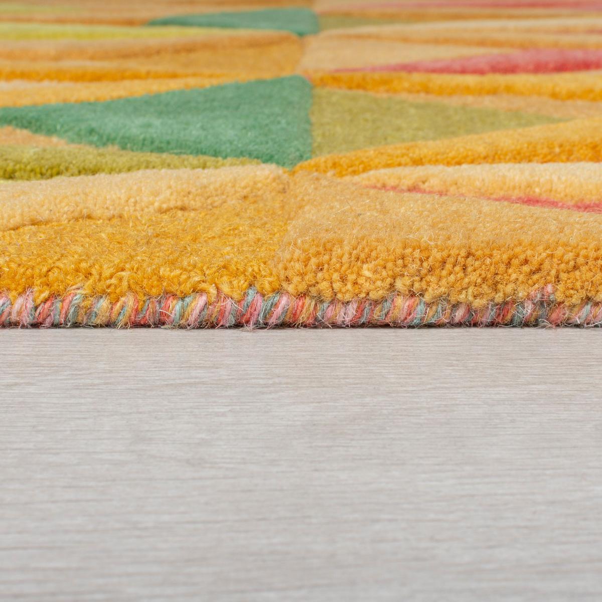 TEPPICH aus Wolle DERWENT in Bunt, geometrisch, 120 x 170 cm - Multicolor, Textil (120/170cm) - KADIMA DESIGN