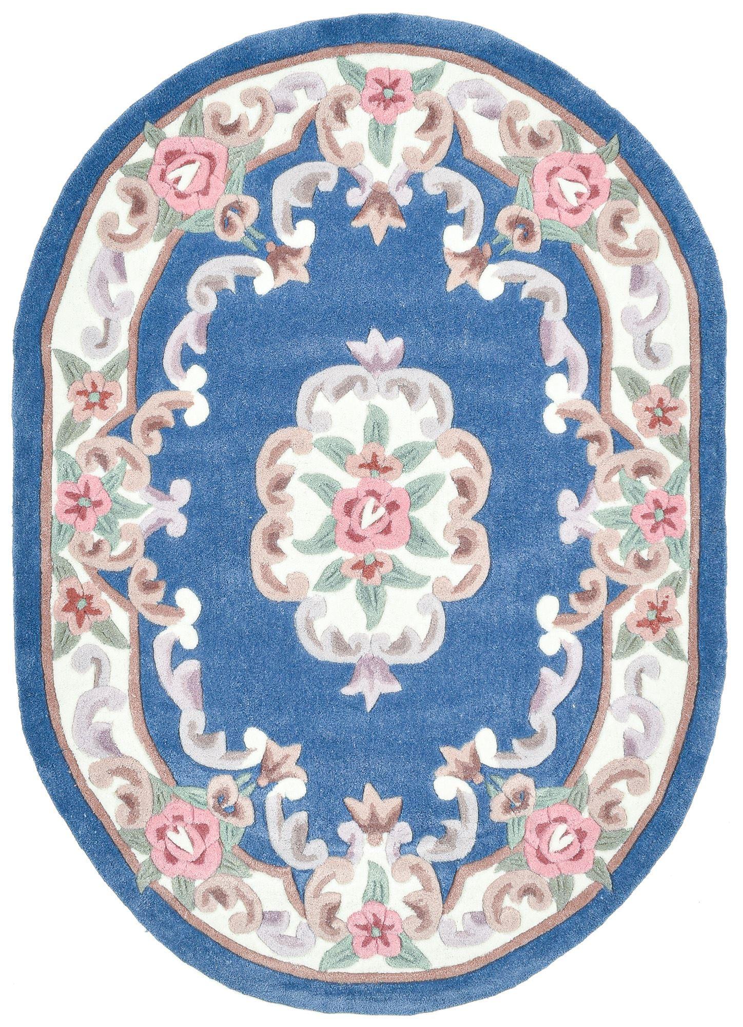 HANDTUFTTEPPICH Ming 190x290 cm - Blau, Textil (190/290cm) - THEKO