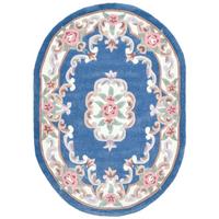 HANDTUFTTEPPICH Ming 120x170 cm - Blau, Textil (120/170cm) - THEKO