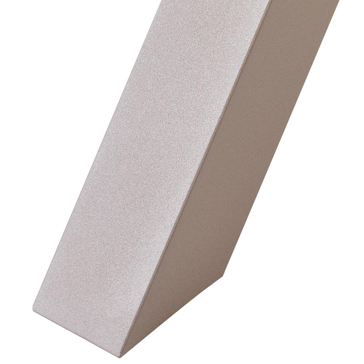 GARTENMÖBEL SET 6-Sitzer Aluminium taupe Cascais - Taupe, Kunststoff - Beliani