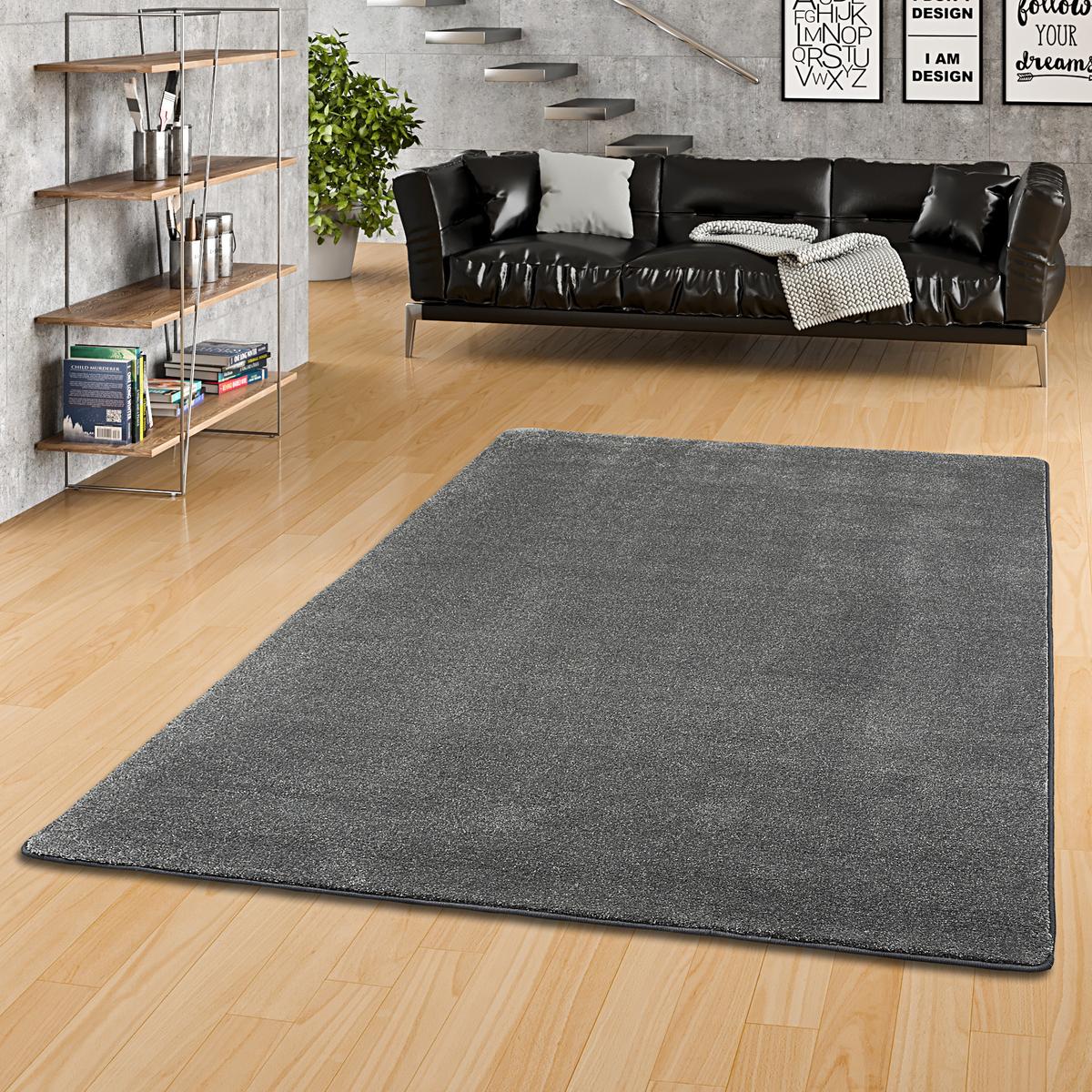 HOCHFLOR LUXUS VELOURS TEPPICH TOUCH - Anthrazit, Textil (160/160cm) - Snapstyle