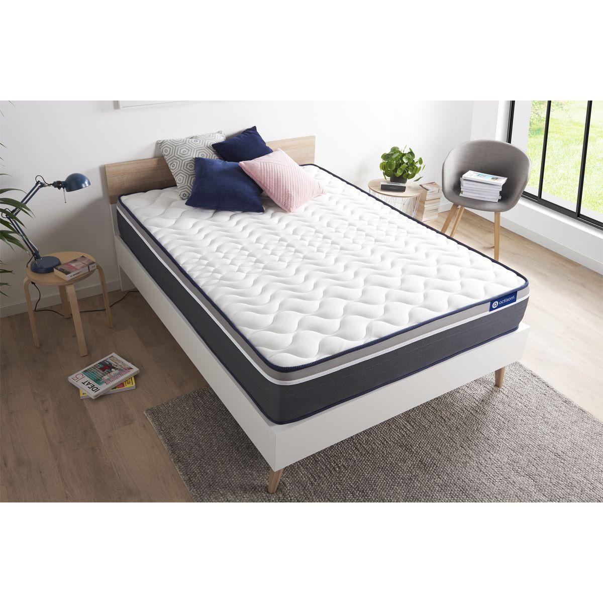 MATRATZE Actilatex plus Latex und Memory-Schaum 80 x 200 cm h4 - Weiß, Textil (80/200cm) - ACTISOM