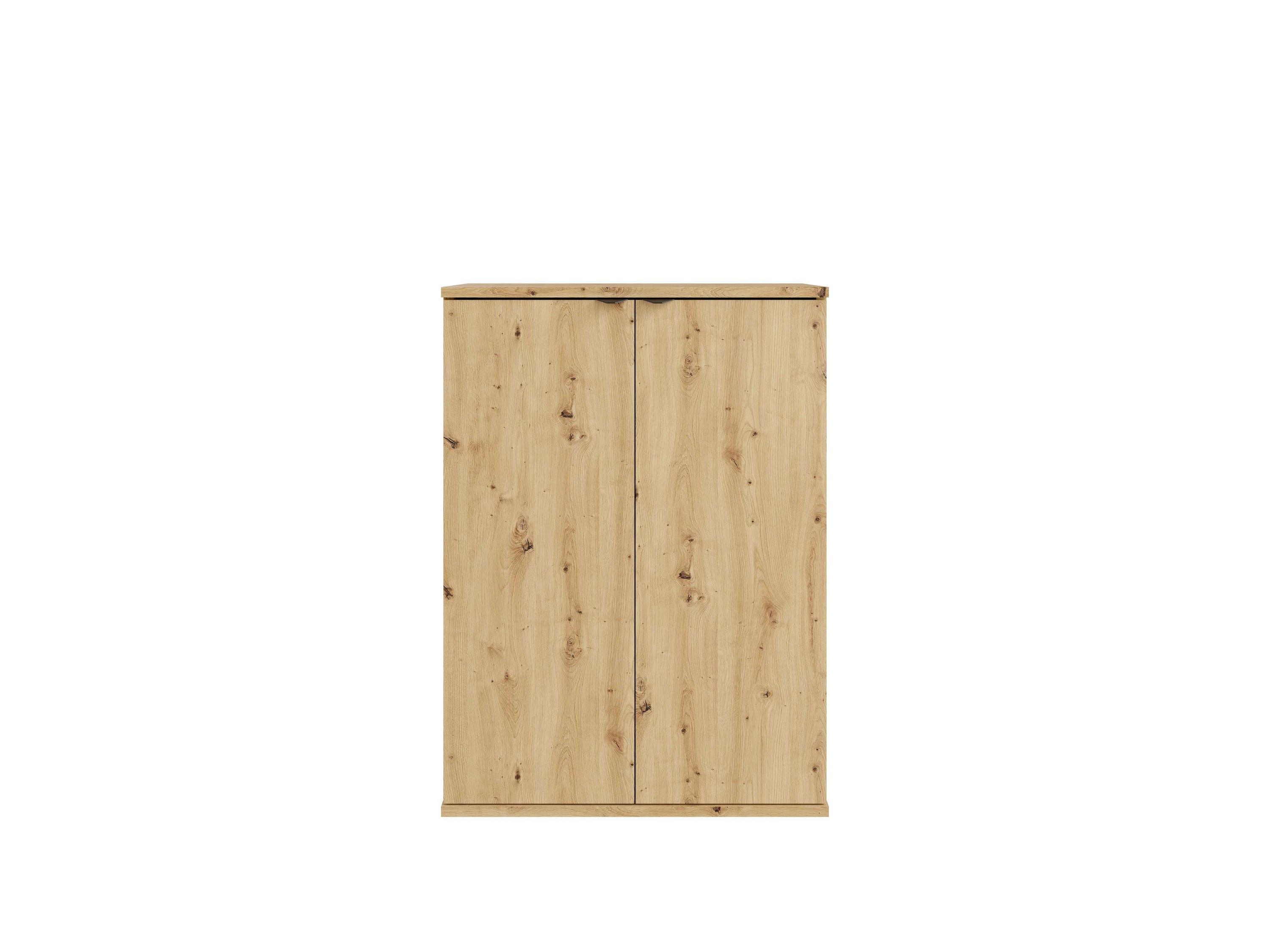 KOMMODE METRIX 60/82,5/35cm mit Schubladen 2 Türen Eiche Artisan - Eiche Artisan, Holzwerkstoff (60/82.5/35cm) - MASSENO