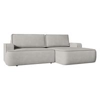 ECKSOFA Mono, Seite: Rechts - Hellgrau/Schwarz, Holz/Kunststoff (260/168cm) - MIRJAN24