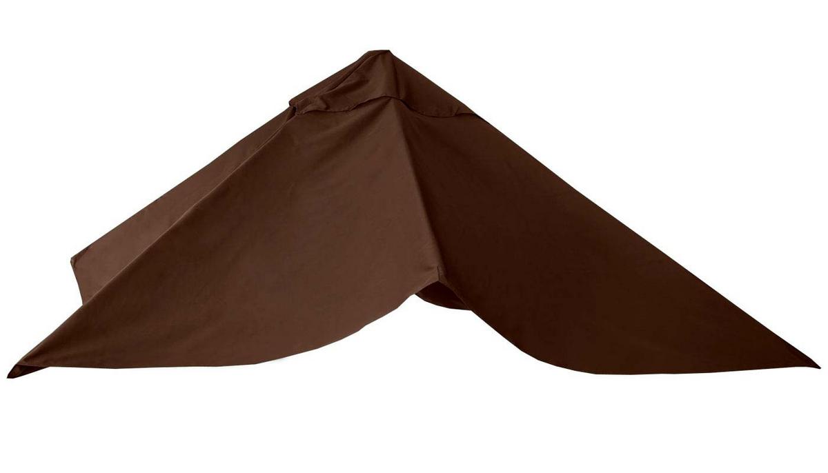 ERSATZ-BEZUG FÜR SCHIRM Braun - Braun, Textil (295/295cm) - MCW