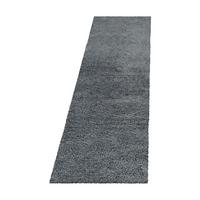 HOCHFLORTEPPICH SALZACH, einfarbig, Hellgrau, 80 x 250 cm - Grau, Textil (250/80cm) - KADIMA DESIGN