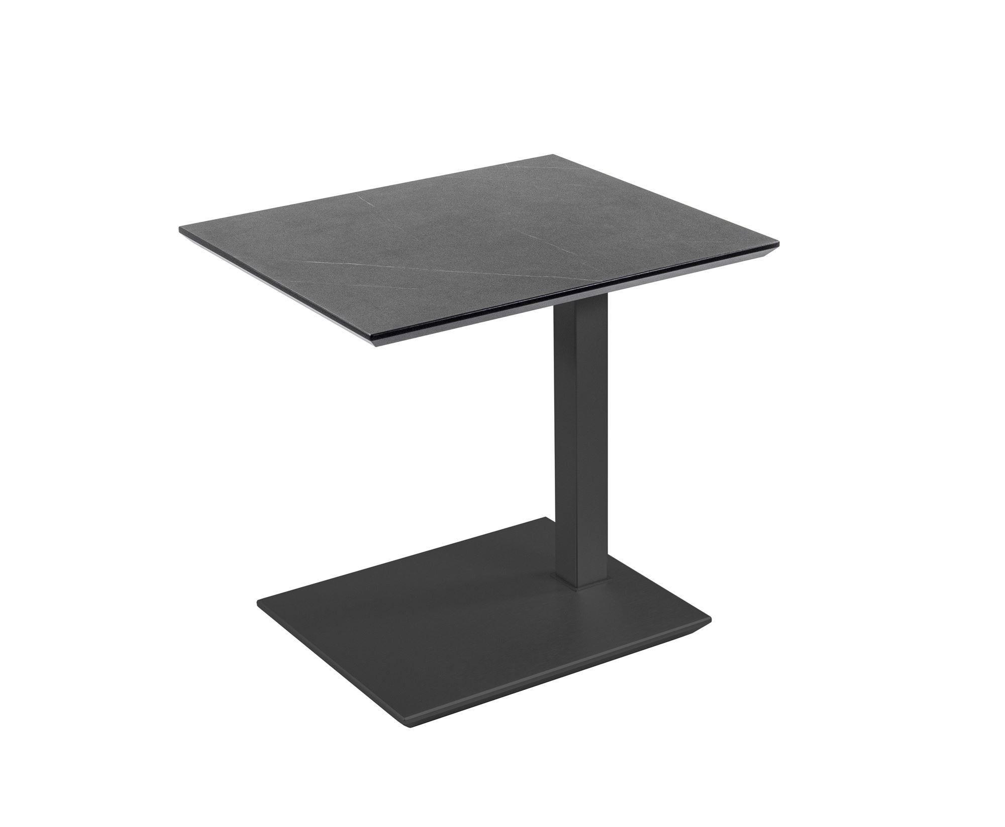 BEISTELLTISCH Cerelia 55x47x54 höhenverstellbar Anthrazit/Marmara Nero - Schwarz, Keramik (55/47/54cm) - 58aufmkessel