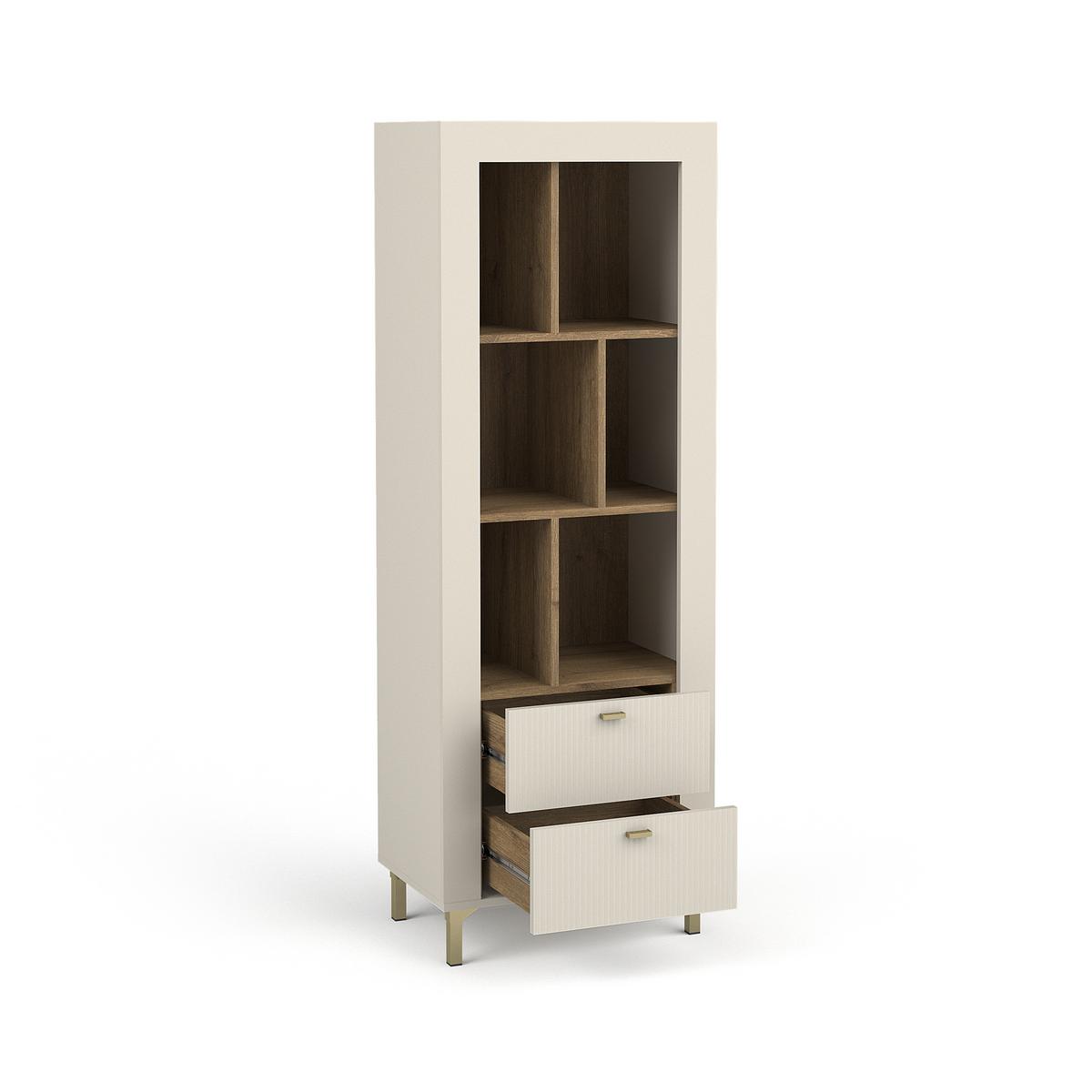 BÜCHERREGAL Monta mit 2 Schubladen, Kaschmir - Kaschmir, Holzwerkstoff (60/169/40cm) - Beautysofa