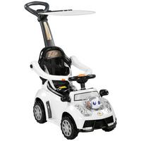 BABY-SCHIEBEAUTO - Schwarz/Weiß, Kunststoff/Metall (96/39/90cm) - AIYAPLAY