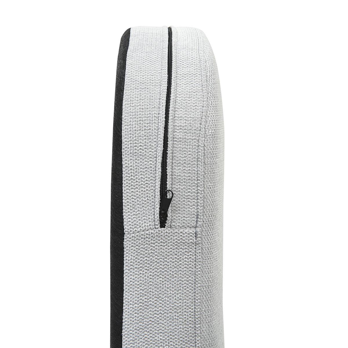SESSEL Polsterbezug Grau Soby - Grau, Holz/Textil (76/91/70cm) - Beliani