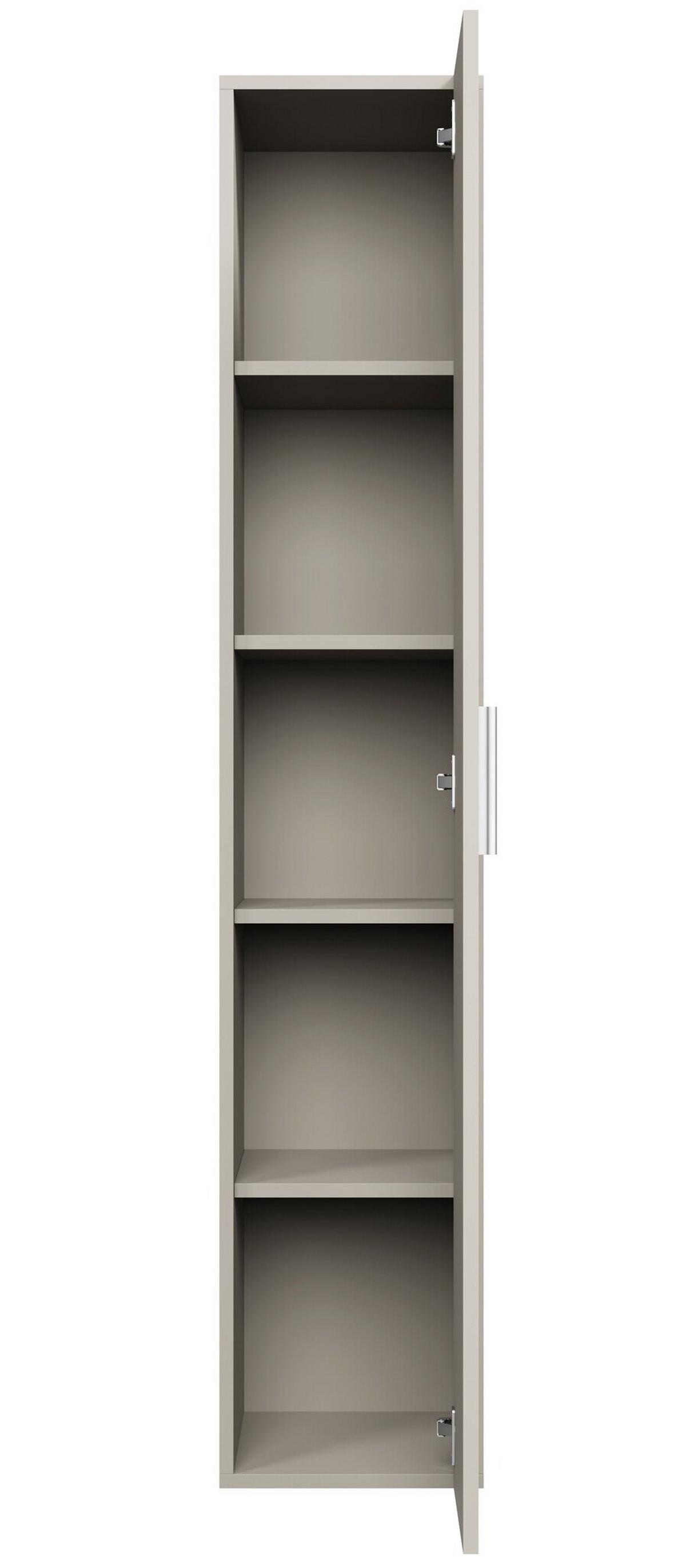 BADEZIMMERSCHRANK Pluto mit 1 Tür Cashmere - 30 x 30 x 150 cm - Kaschmir, Holz (30/150/30cm) - Badplaats