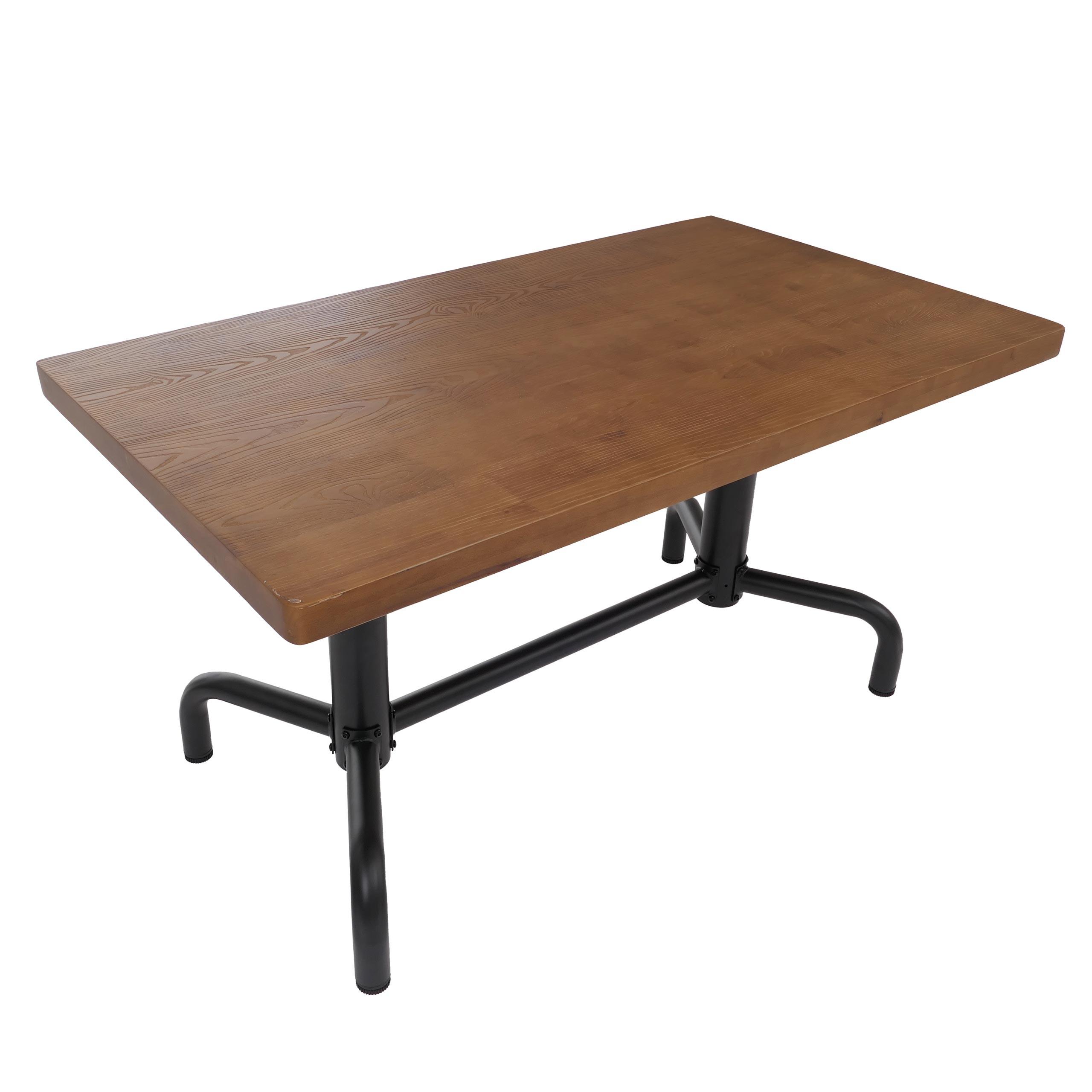 ESSZIMMERTISCH eckig Beige, Schwarz - Beige/Schwarz, Holz (80/140/74cm) - MCW