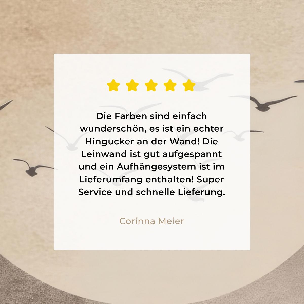 LEINWANDBILD Vogel - Beige - Japanisch Deko Groß 90x90 cm - Taupe, Textil (90/90cm) - MuchoWow