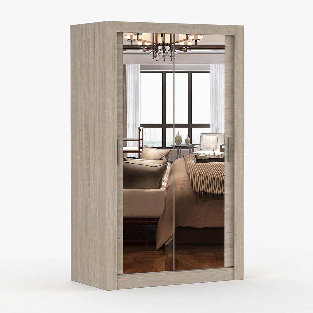 KLEIDERSCHRANK Milan 120 cm, 120/215/64, 2-türig, Sonoma-Eiche - Sonoma Eiche, Holzwerkstoff (120/215/64cm) - imoebel24