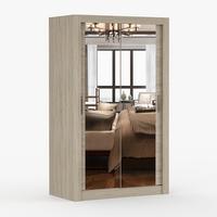 KLEIDERSCHRANK Milan 120 cm, 120/215/64, 2-türig, Sonoma-Eiche - Sonoma Eiche, Holzwerkstoff (120/215/64cm) - imoebel24