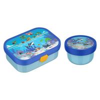 OBST- UND BENTOBOX Campus (2025) Tropical Ocean 300 & 750 ml 2er Set - Blau/Hellblau, Kunststoff (2/2/2cm) - Mepal