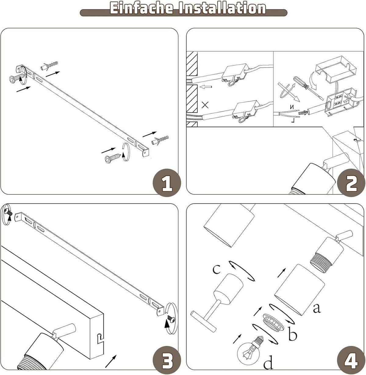 DECKENSTRAHLER Leuchthard 19/15/26 cm - Schwarz, Metall (26/19/15cm) - ZMH