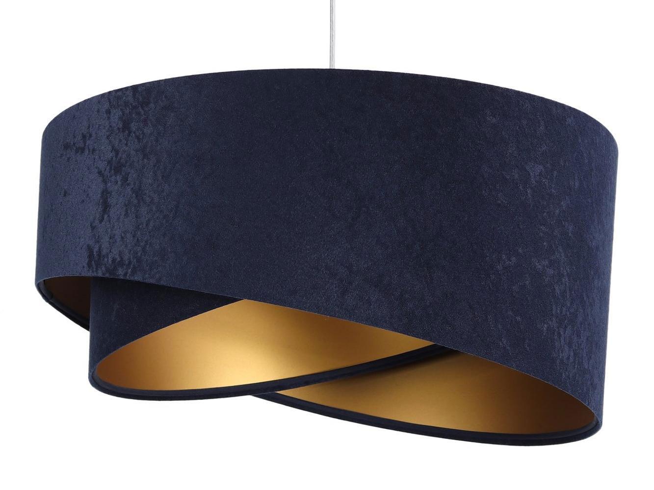 HÄNGELEUCHTE Blau 50/23 cm - Goldfarben, Kunststoff (50/1.3/23cm) - ONZENO