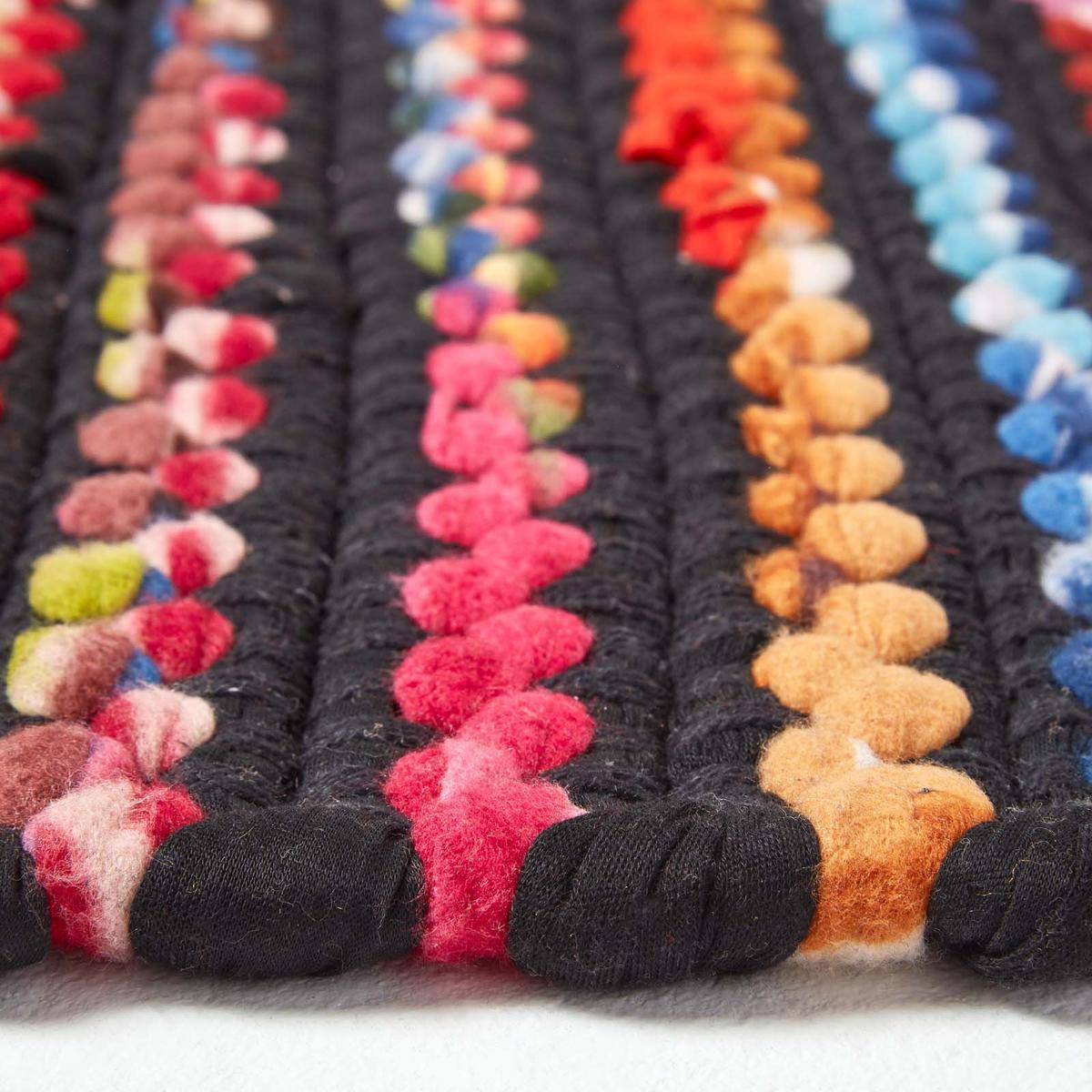 FLICKENTEPPICH-LÄUFER Folk 66/200 cm - Multicolor, Textil (66/200cm) - Homescapes