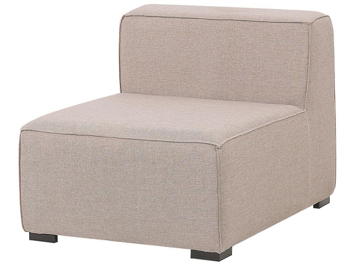 LOUNGE SET 7-Sitzer beige linksseitig modular Arezzo - Beige, Textil - Beliani