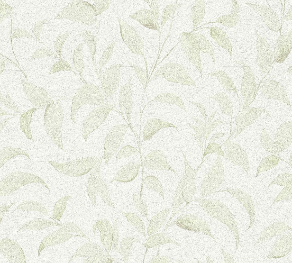 VLIESTAPETE Weiß 53/1005 cm - Grün, Kunststoff/Textil (53/1cm) - KUNSTLOFT