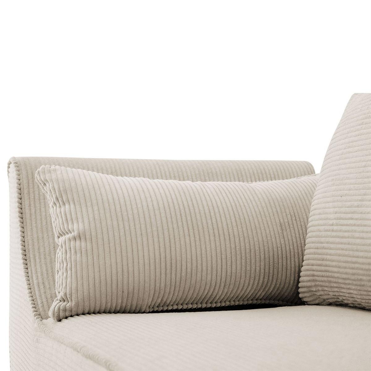 SOFA ASPEN Zweisitzer mit Schlaffunktion, Anafi 22 - Beige, Textil (267/94/95cm) - Lookway