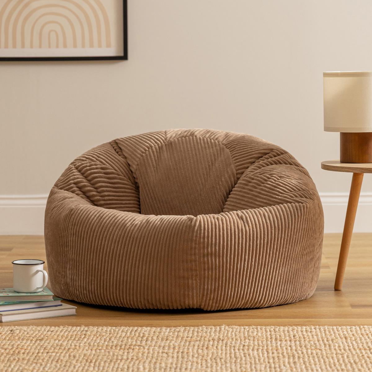 SITZSACK Klassisch Kingston, Cord - Mokka, Textil (85/50/85cm) - icon