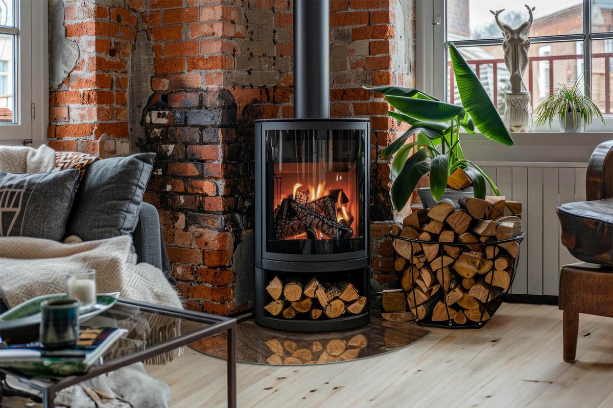 GLASPLATTE für Kamin 100x100 cm - Braun, Glas (100/100/0.4cm) - TULUP