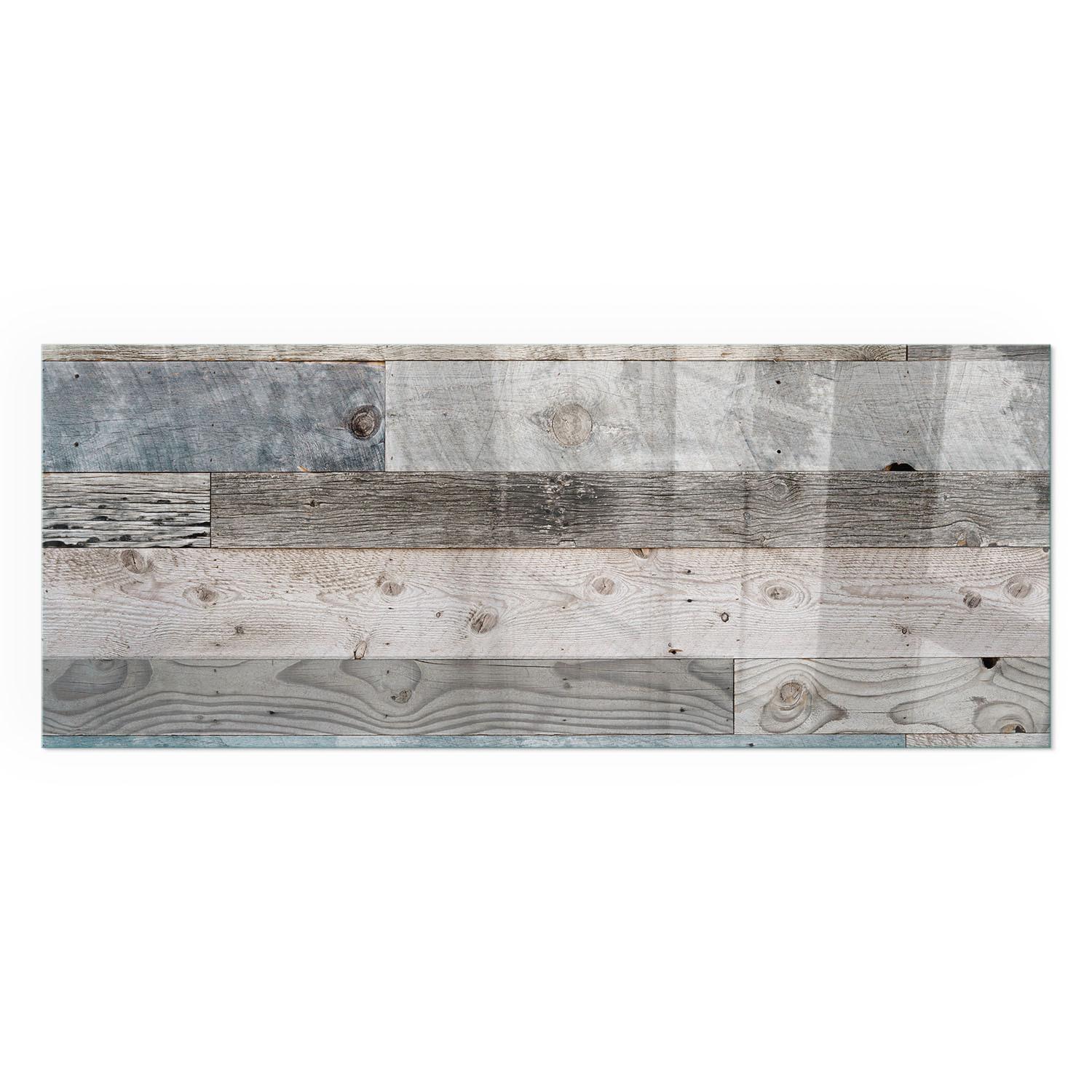 GLASPLATTE für Kamin 125x50 cm - Grau, Glas (125/50/0.4cm) - TULUP