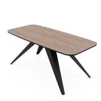AUSZIEHTISCH FENTO 160/80/76 cm, Schwarze Eiche / Kraft-Eiche - Eichefarben/Schwarz, Holzwerkstoff/Metall (80/160/76cm) - Idohome