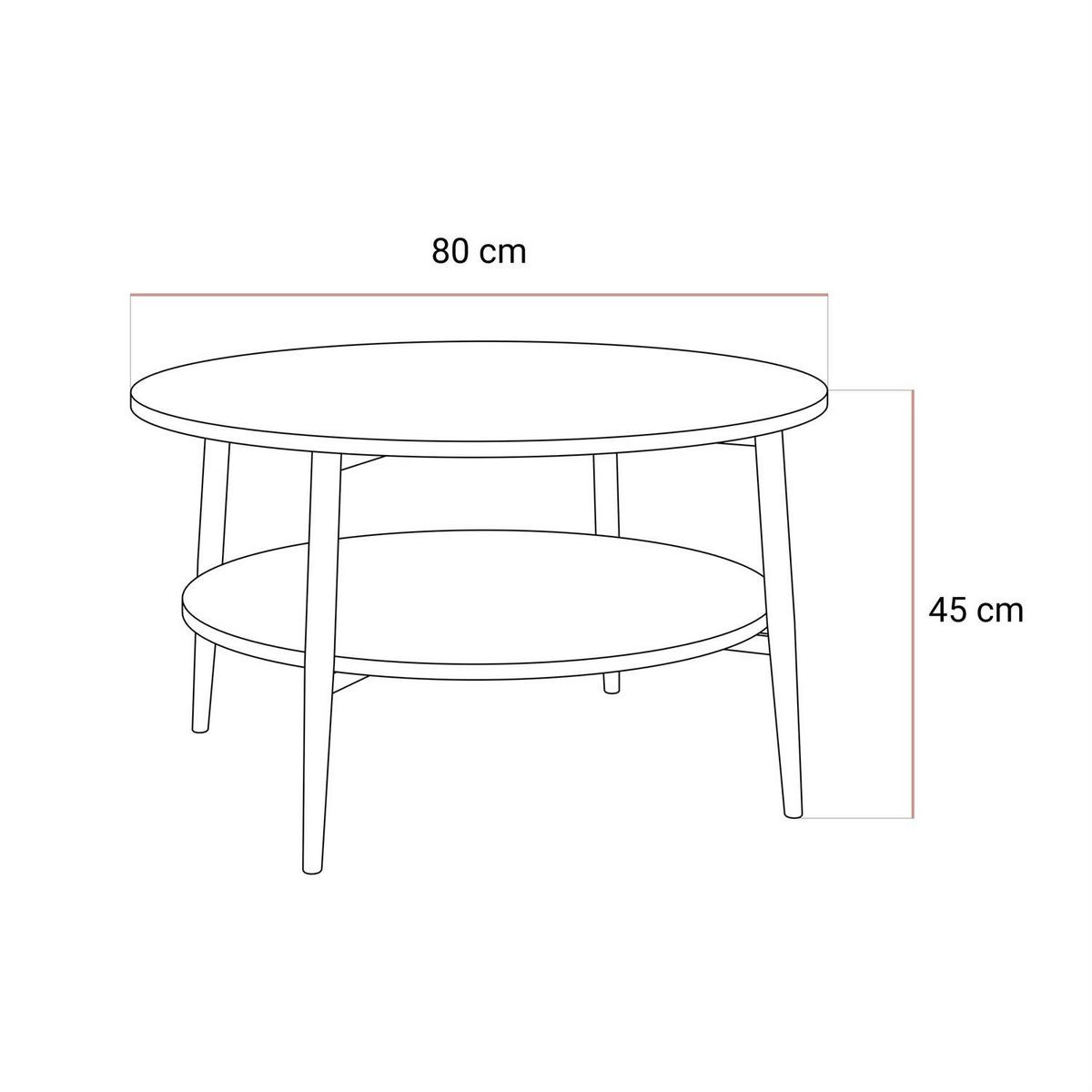 COUCHTISCH NORDIC mit schwarzen Beinen - Schwarz, Metall (80/80/45cm) - Lookway