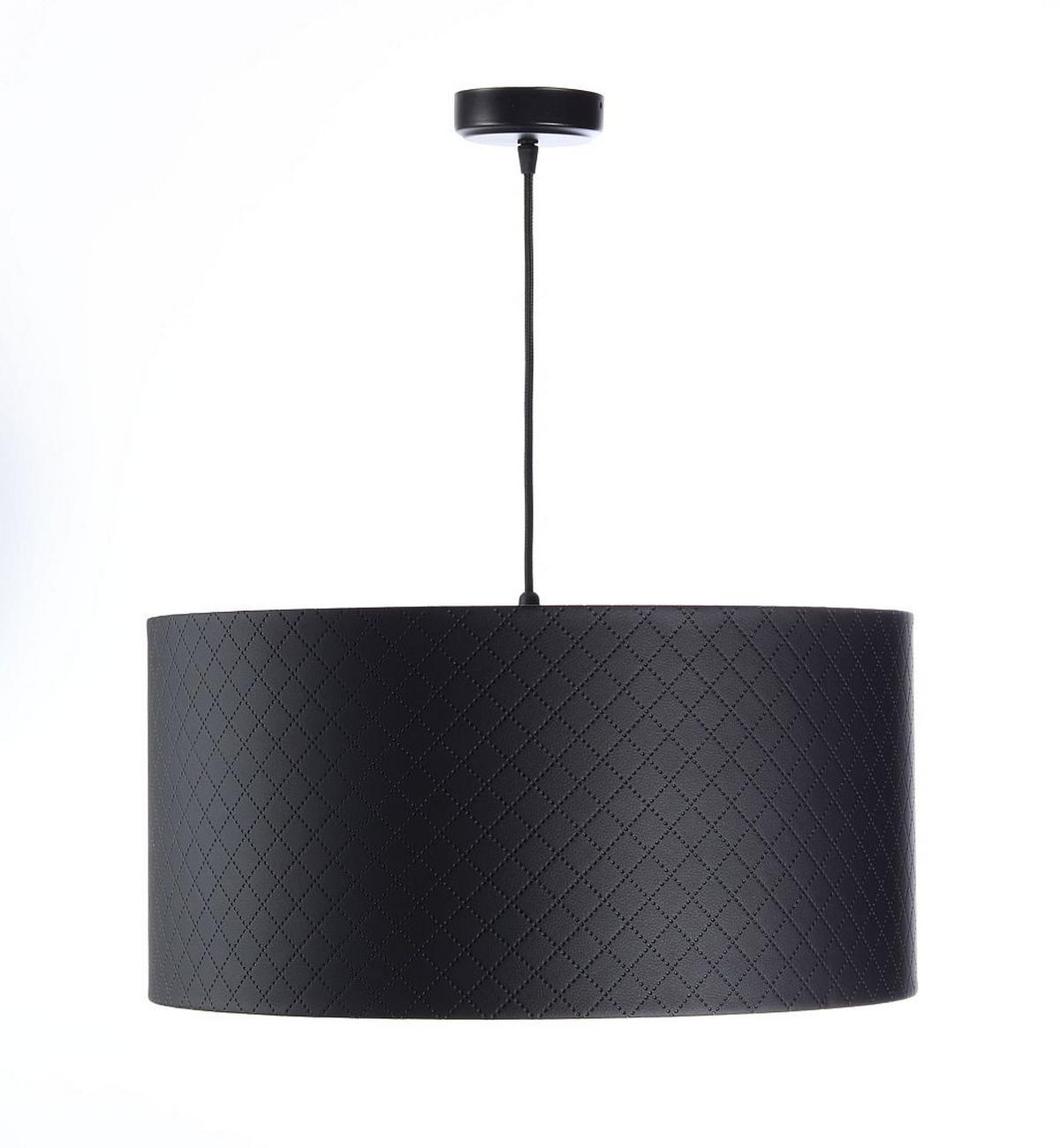 HÄNGELEUCHTE Schwarz 50/25 cm - Silberfarben/Schwarz, Kunststoff (50/0.8/25cm) - ONZENO
