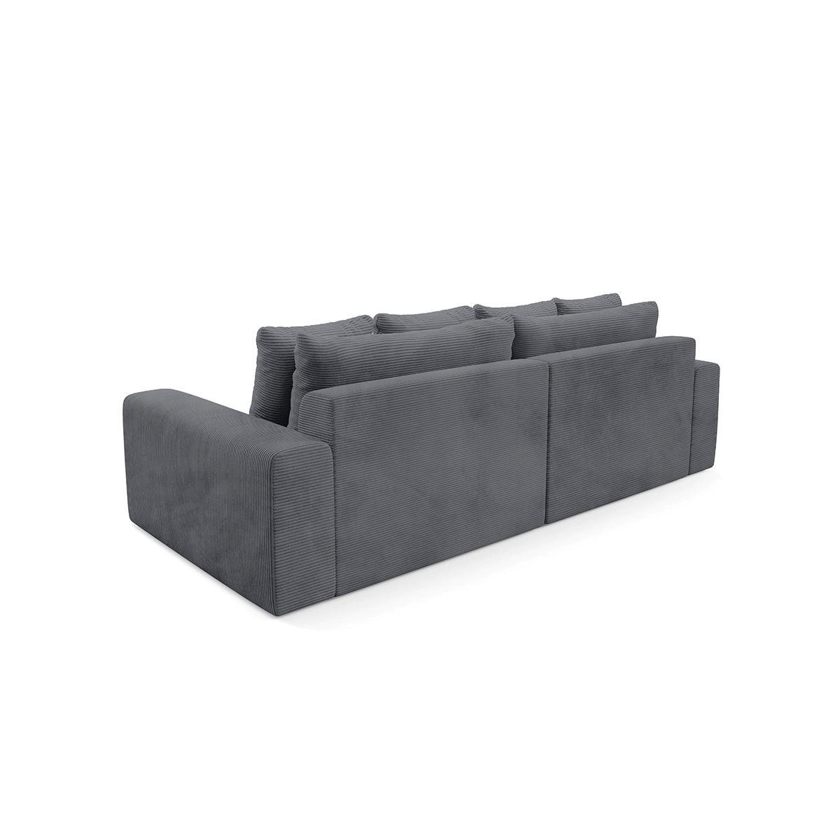 SOFA Paola 3 Sitzplätze Grau - Grau, Holz (272/86/120cm) - Petits-meubles